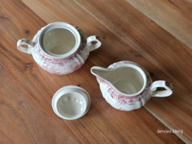 Villeroy en Boch Burgenland rood roomstel (gewoon model)