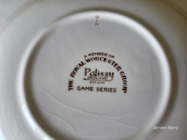 Engels Palissy Game Series diep bord 22,5 cm (afb. fazant)