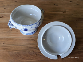 Potiche blauw Petrus Regout soepterrine