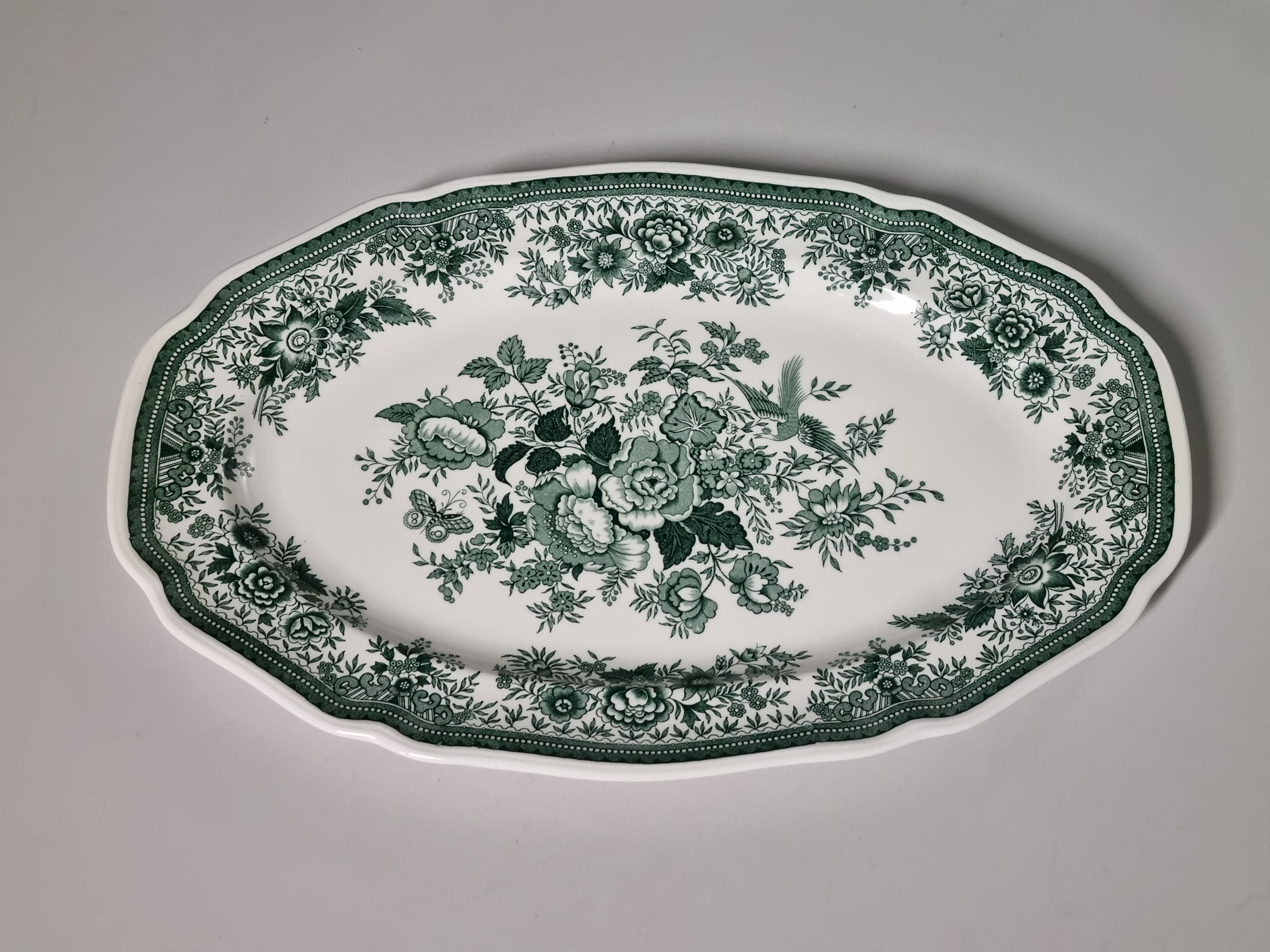 Villeroy en Boch Fasan groen Schaal ovaal 42 cm
