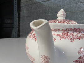 Engels rood Woods Burslem England Seaforth theepot 12 cm