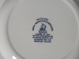 Engels blauw Mix & Match Set 6x dinerbord 25 - 25,5 cm