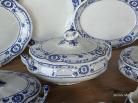 Engels blauw Ethelwyn Bishop & Stonier compleet servies 10 personen