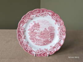 Engels rood Ridgway Woburn plat dinerbord 25 cm