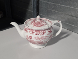 Engels rood Woods Burslem England Seaforth theepot 11 cm