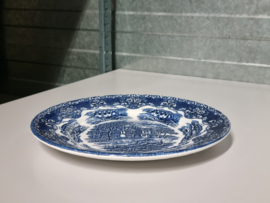 Engels blauw Grindley Country Inns plat dinerbord 25,5 cm