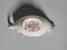 Engels rood Crown Ducal Bristol kleine Sauciere