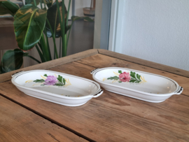 Apart Boerenbont 420 Kamperfoelie Societe Ceramique set 2x Serveerschaaltje 24,5 cm