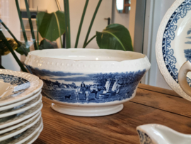 Boerenhoeve blauw Societe Ceramique Eetservies 8-pers.