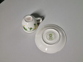 Villeroy en Boch Geranium koffie Espresso kop en schotel