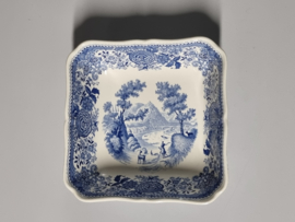 Villleroy en Boch Burgenland blauw Serveerschaal vierkant 19 cm