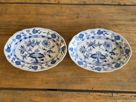 Zwiebelmuster Huttensteinach Set 2x ovale schaal 21 en 15 cm