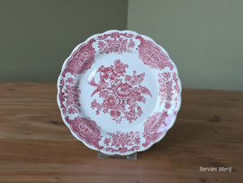 Engels rood Ridgway Windsor ontbijtbord 19 cm