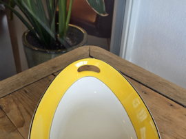 Societe Ceramique Christiania geel Broodschaal