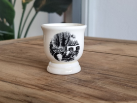 Landschap Zwart Societe Ceramique Eierdopset incl. zoutvaatje (laag model)