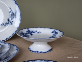 Societe Ceramique Etruria vloeiblauw compleet Eetservies 6-pers.