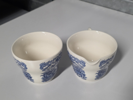 Engels blauw English Ironstone Tableware EIT roomstel (brug)
