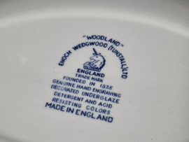 Engels blauw Enoch Wedgwood Woodland Serveerschaal 26 cm (rechthoek)