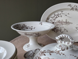 Boch Frères Cotage Terre de Fer bruin compleet servies min. 10 personen