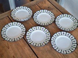 Petrus Regout Modest set 6x Ontbijtbordje 20 cm