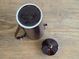 Regout Royal Sphinx bruin koffiepot mokkapot 17 cm