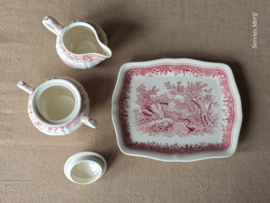 Burgenland rood Roomstelletje (kleinste model) op rechthoekig plateau