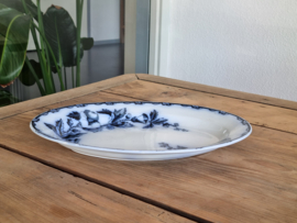 Societe Ceramique Etruria vloeiblauw serveerschaal 31,5 cm