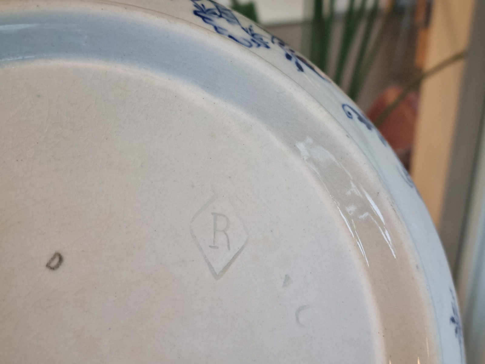Zwiebelmuster Regout hoge vierkante schaal 27 cm