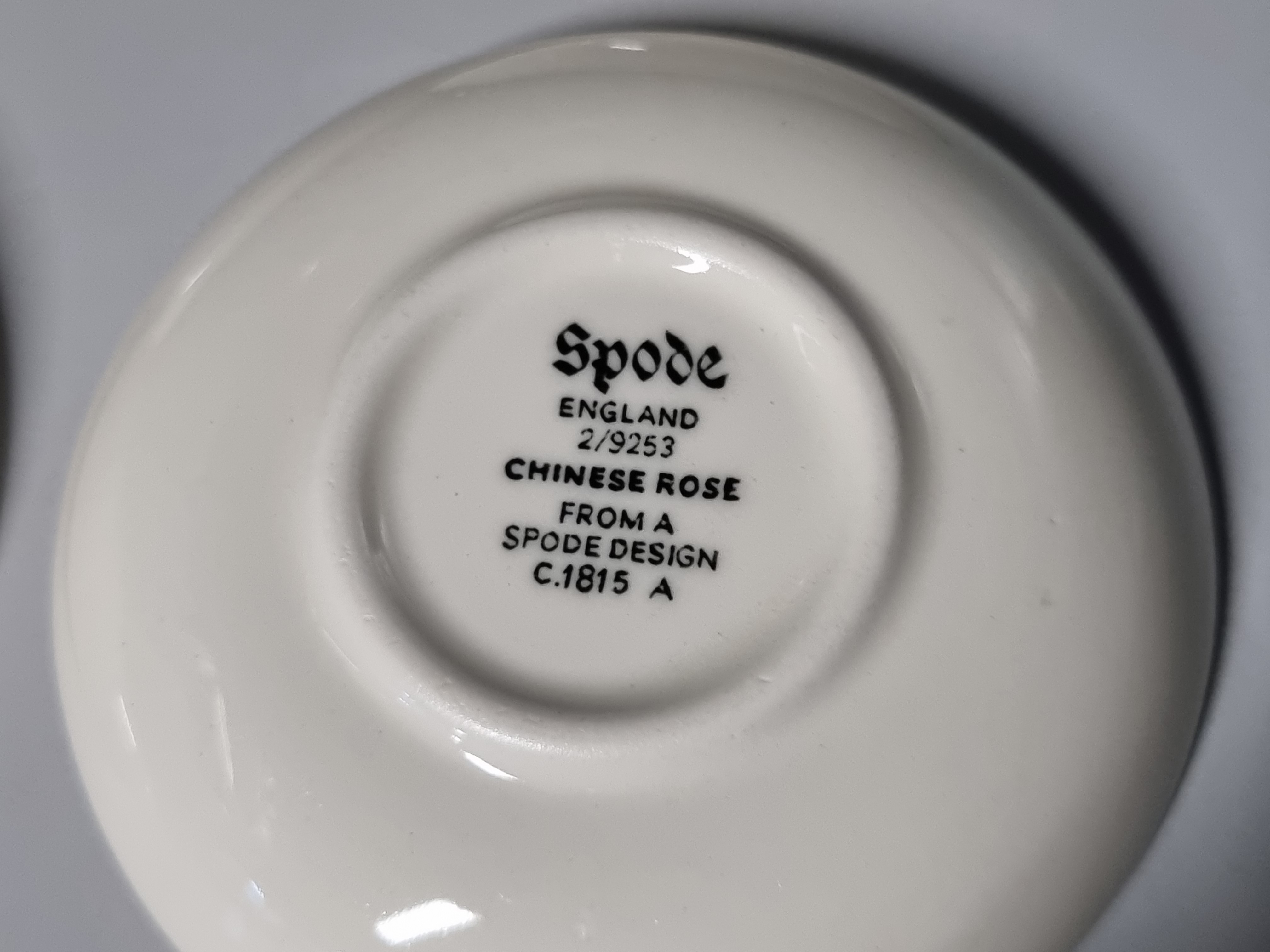 Engels Spode Copeland Chinese Rose set 4x mini schaaltjes 7,5 cm (nieuwste stempel)