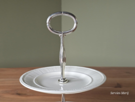Wedgwood Edme Etagere 2-laags zilverkleurig