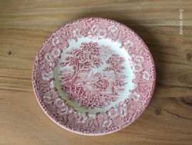 Engels rood English Ironstone Tableware EIT ontbijtbord 19,5 cm (hooiwagen)