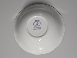 Engels blauw Enoch Wedgwood Woodland hoge ronde schaal 24,5 cm