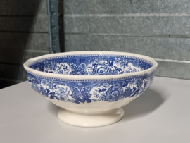 Villeroy en Boch Burgenland blauw Serveerkom op voet 19,5 cm