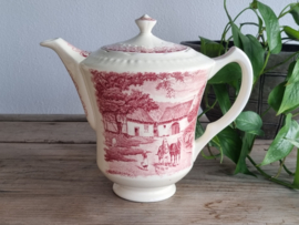 Boerenhoeve Rood Societe Ceramique Koffiepot (wit)