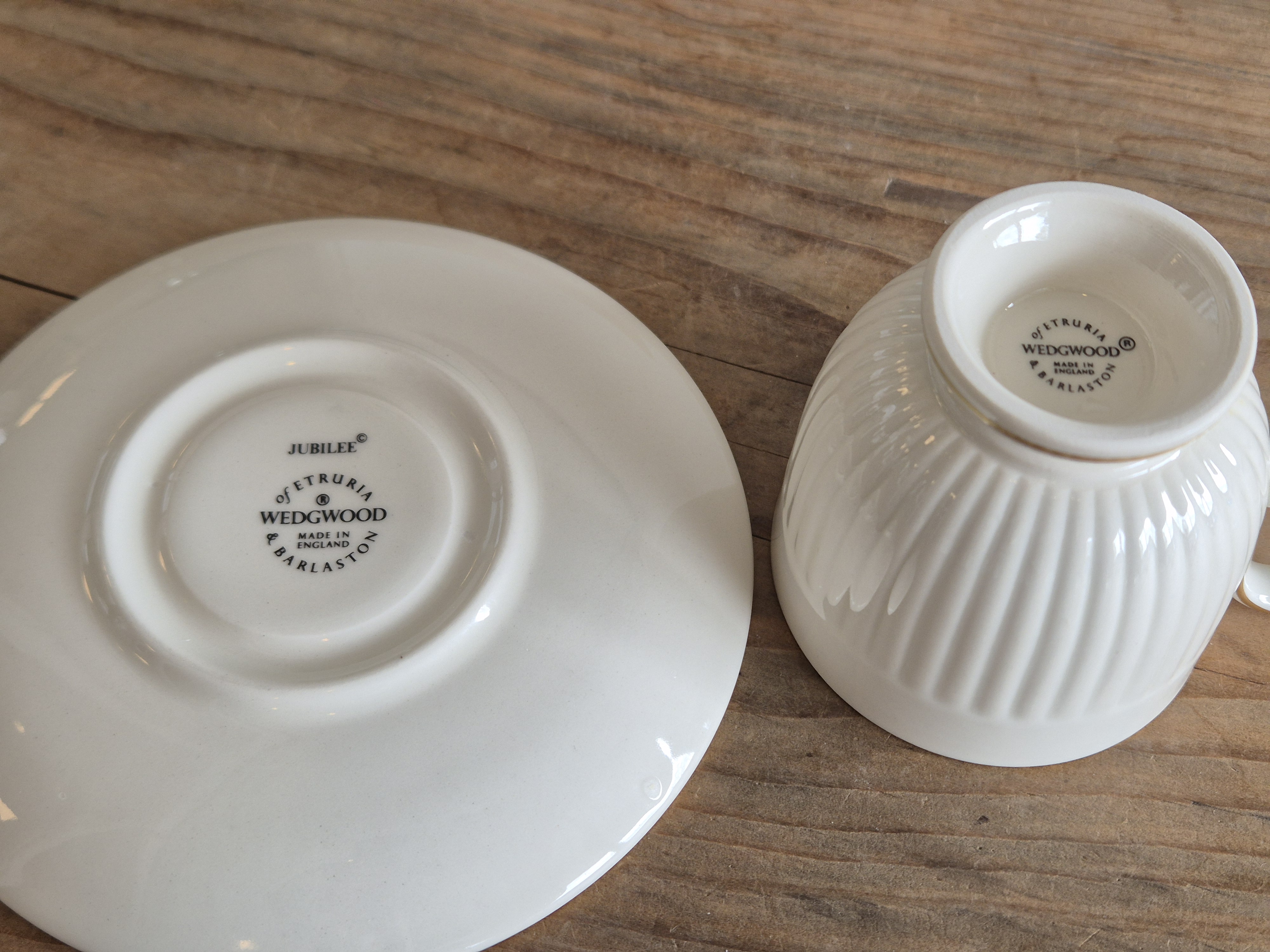 Wedgwood Edme Jubilee Goudrand Espresso Kop en schotel