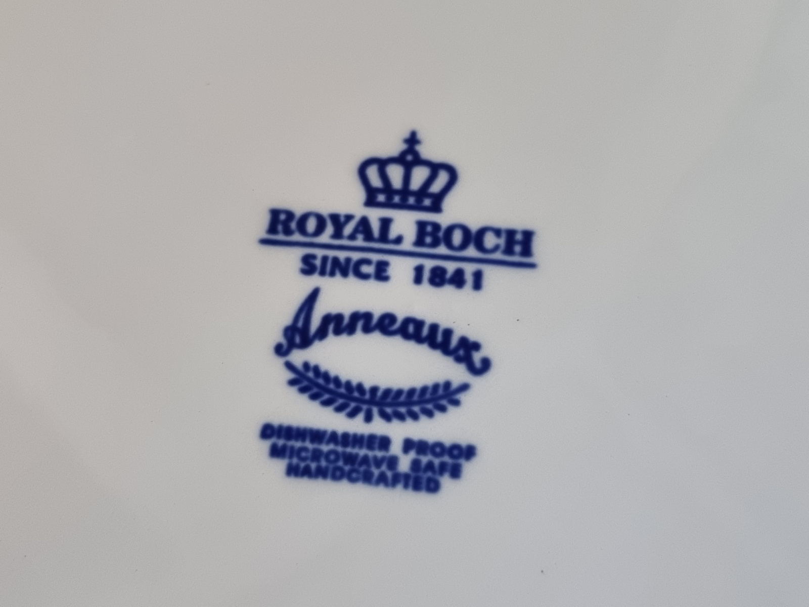 Royal Boch Belgium Dealerbord 24,5 cm