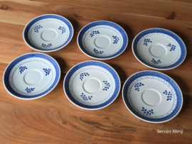 Royal Copenhagen Tranquebar Trankebar set 6x kop en schotel 10 cm