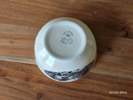 Landschap zwart Societe Ceramique hoge ronde schaal 12,5 cm