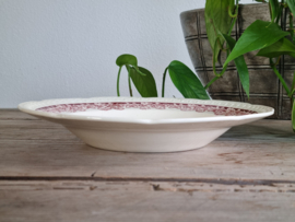 Boerenhoeve Rood Societe Ceramique set 6x Diep Bord | Pasta Bord 23,5 cm (wit)