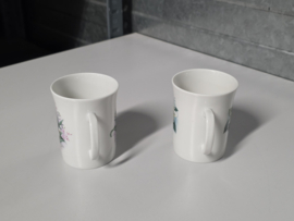 Mosa Maastricht set 2x los kopje met bloemen