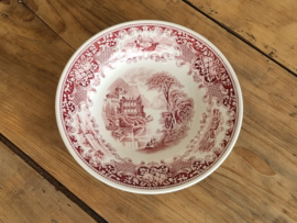 Regout Castillo Old England rood Diep Soep Pasta Bord 23,5 cm