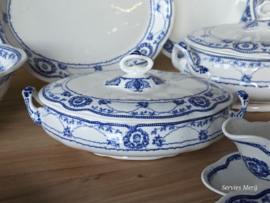 Engels blauw Ethelwyn Bishop & Stonier compleet servies 10 personen