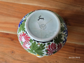 Societe Ceramique Schrijfnamendecor decor Goor kan 17 cm