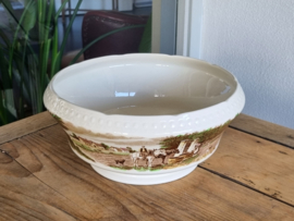 Boerenhoeve Bruin Societe Ceramique ronde schaal slabak 26 cm