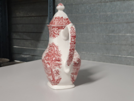 Engels rood Grindley decor Homeland Koffie-Theepot