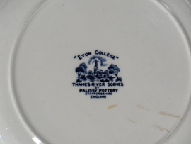 Engels blauw Mix & Match Set 6x dinerbord 24 - 25,5 cm