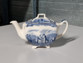 Engels blauw Johnson Bros Old Britain Castles Theepot 0,9 liter