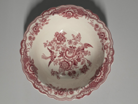 Engels rood Crown Ducal Bristol hoge ronde schaal 26 cm