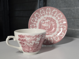 Engels rood Broadhurst Balmoral kop en schotel