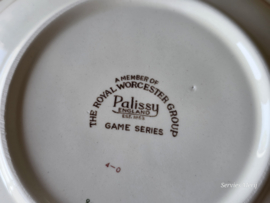 Engels Palissy Game Series hoge ronde schaal 24 cm (afb. vos)